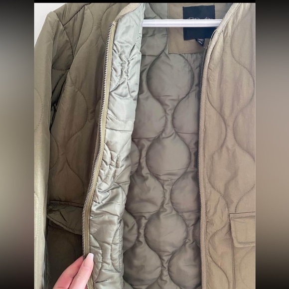 Olive Green Bomber Jacket - Picture 2 of 3